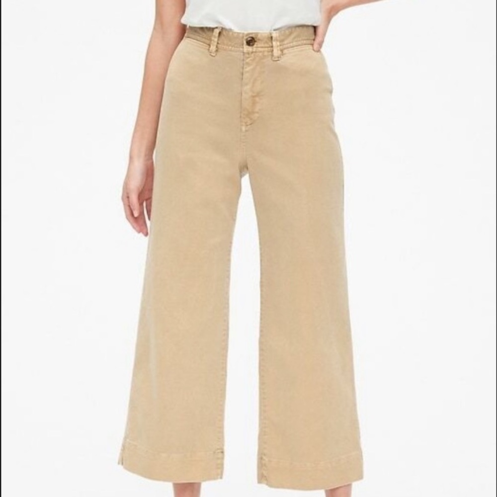 Gap Petite High-Rise Wide Leg Crop Jeans